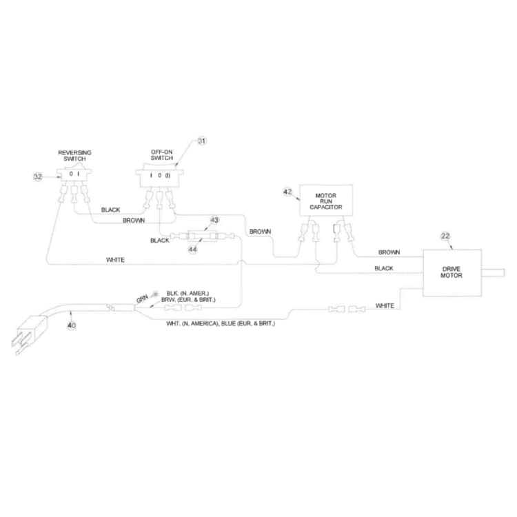1217A S/N 34602-49999 Wiring