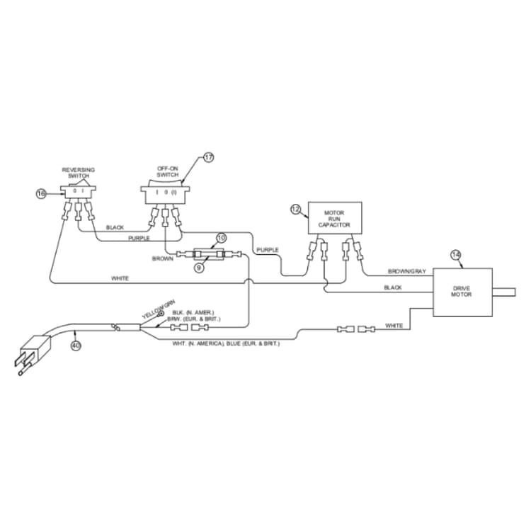 1217A S/N 50000 and Up Wiring
