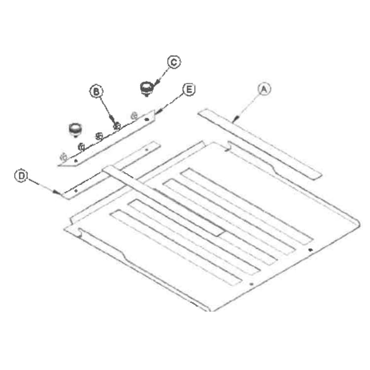 1217A S/N 34602-49999 W-A121764 1St Fold Table