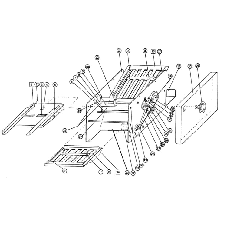 Martin Yale 1501 CV7 Below S/N 79999 Automatic Paper Folder