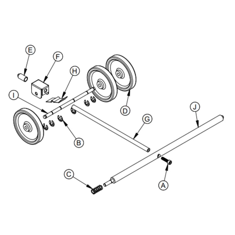 1217A S/N 50000 and Up Stack Wheel