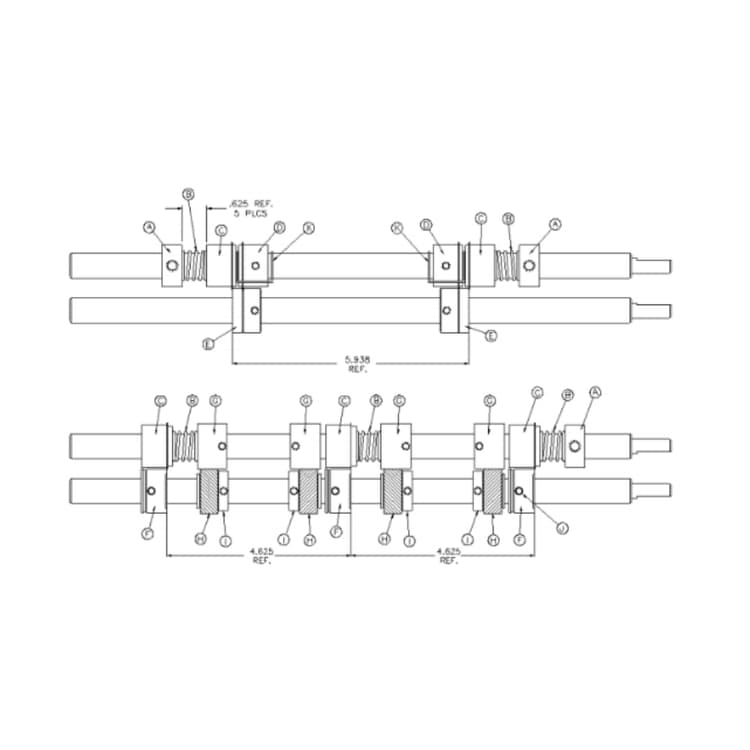 CDS200 Slitter Shaft
